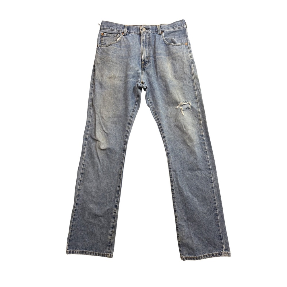 Levis 517 Bootcut Jeans Mens 34x34 Light Wash Blue Denim 00517-4891